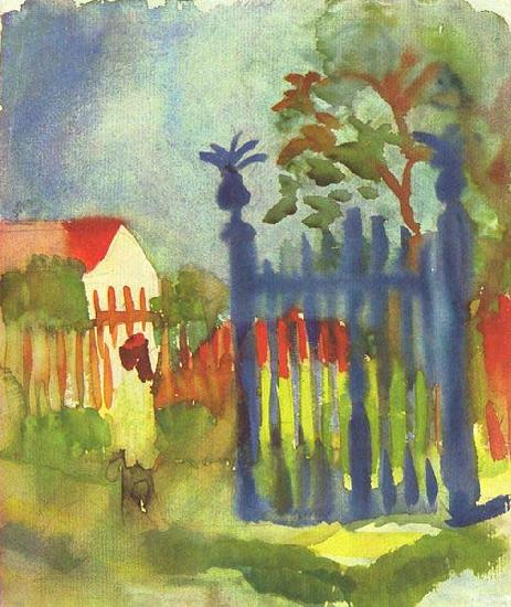 August Macke Gartentor oil painting picture